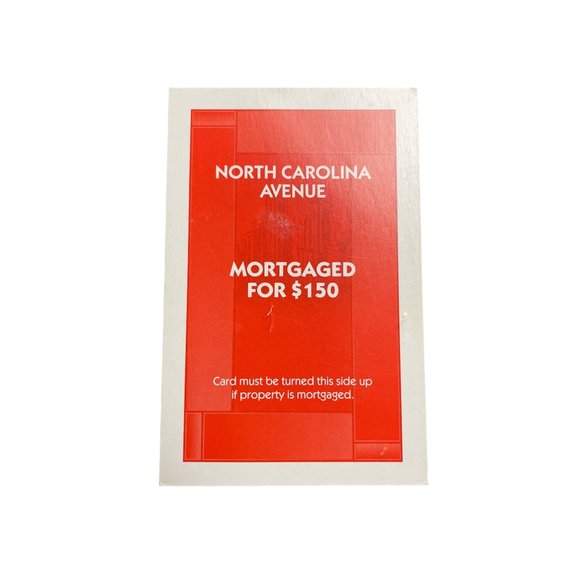 Monopoly Here Now North Carolina Ave Property Title Deed Card Replacement 2008 u - Picture 2 of 5